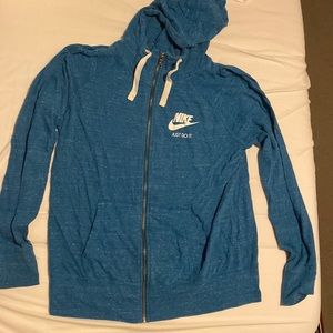 Teal Nike Zip Up Hoodie